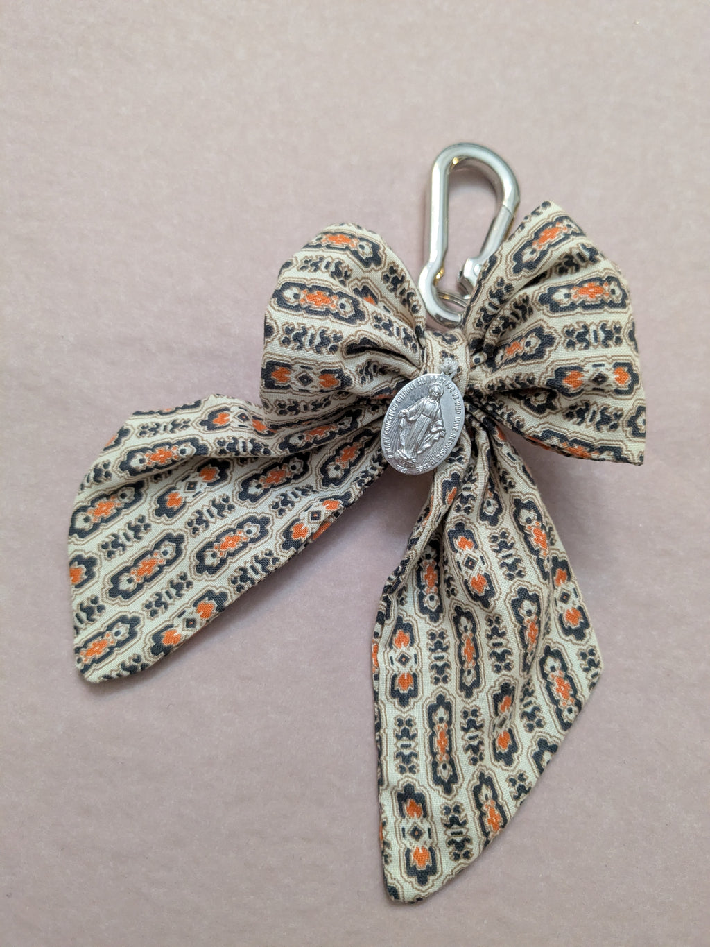 Miraculous Medal Bow Keychain