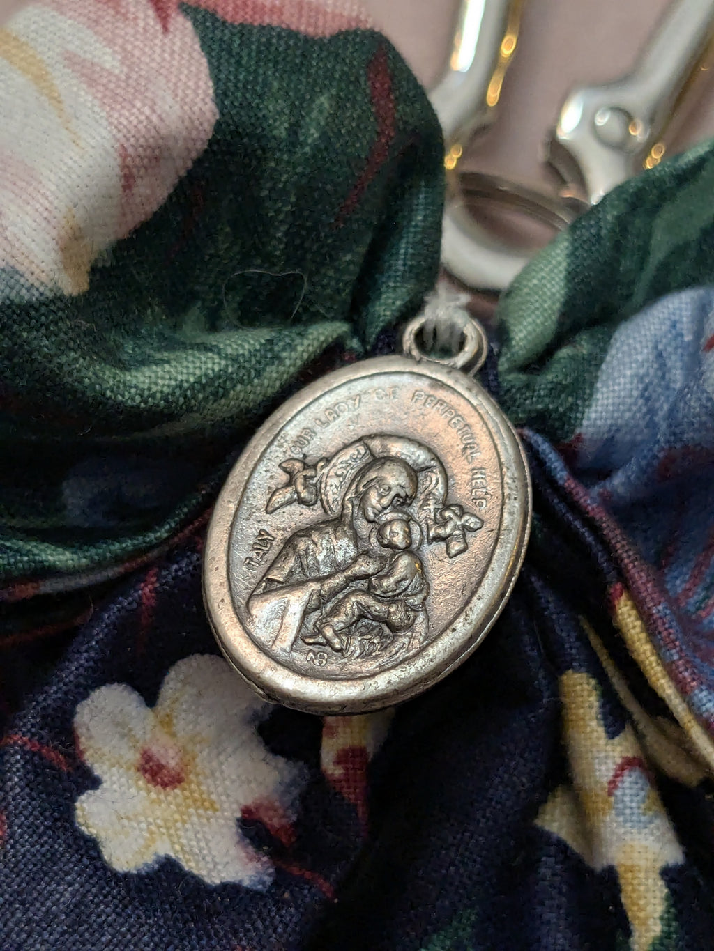 Our Lady of Perpetual Help Bow Keychain